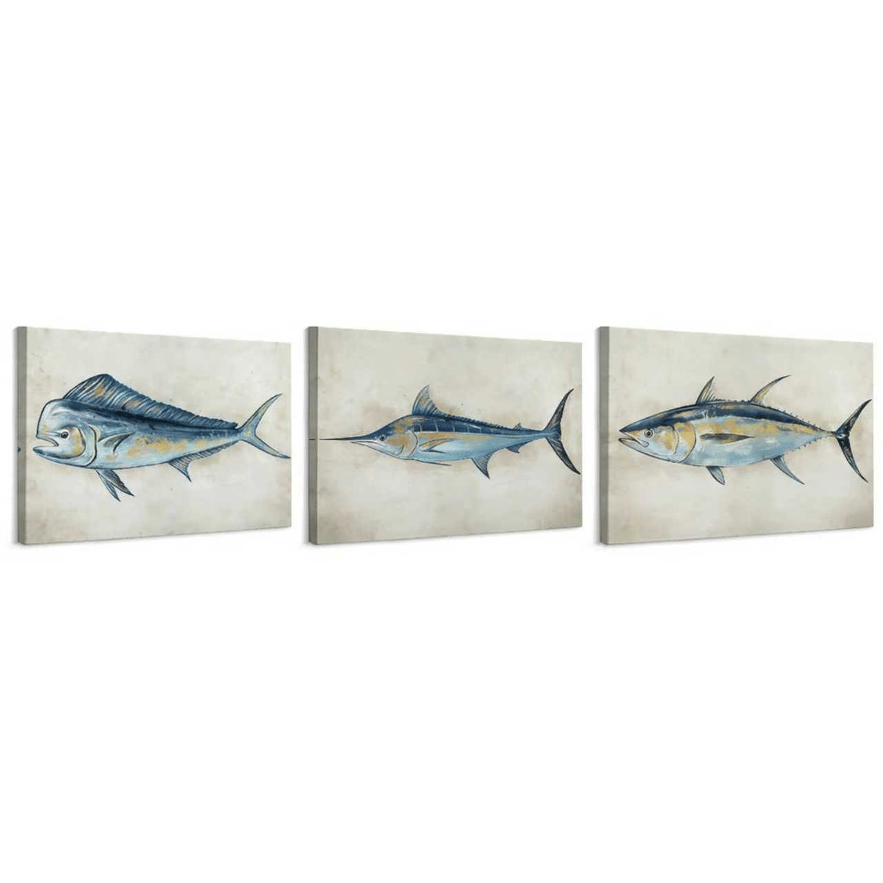 Framed Canvas 40*30cm*3pcs Horizontal -Platform Label